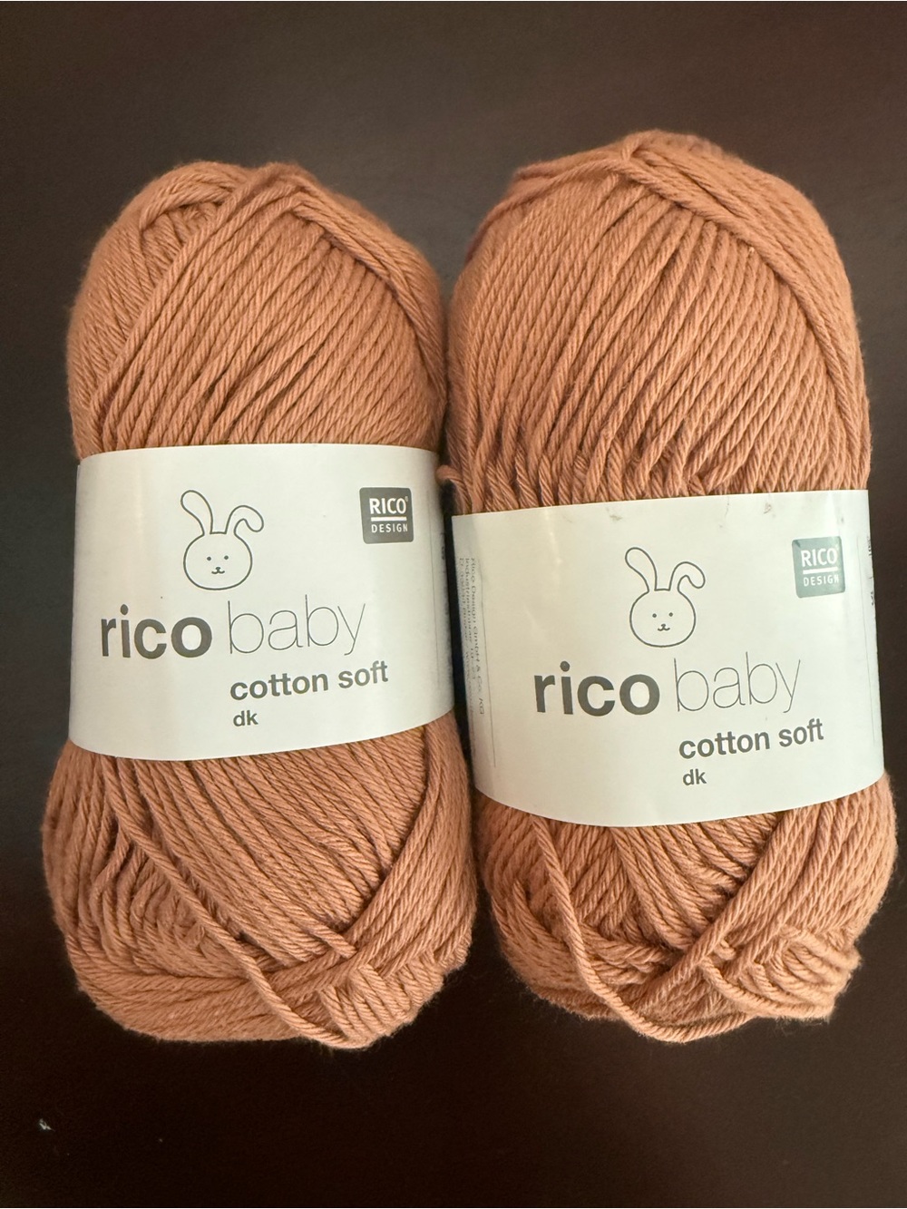 Rico Baby Cotton Soft DK Yarn - Dusty Peach 2 Skeins